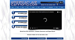 Desktop Screenshot of americanaircannons.com